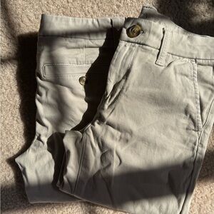 American Eagle Outfitters Light Gray Straight Leg khakis